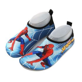 Marvel Spider-Man Boys Floor Socks Girls Frozen Elsa Children Outdoor Water Shoes Kids Diving Wading Shoes Beach Swimming Shoes (Shoe Size: 28-29(16.6cm insole), Color: spiderman-2)