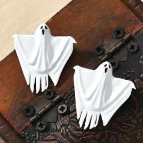 Halloween Hanging Ghost Decoration Hair Dryer Ghost Earrings (Color: JG004512)