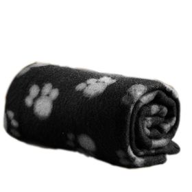 Lovely Pet Paw Prints Fleece Blankets for Dogs Cats Small Pets Animals (Color: Q1)