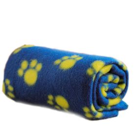 Lovely Pet Paw Prints Fleece Blankets for Dogs Cats Small Pets Animals (Color: Q4)