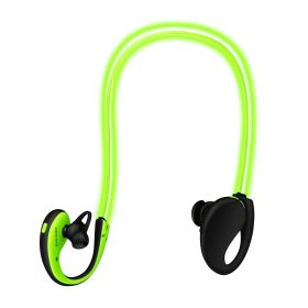 Wireless Sports Headsets Wireless V4.1 Neckband Earphones HD Stereo Sweat-proof Headphones Earbuds (Color: Green)