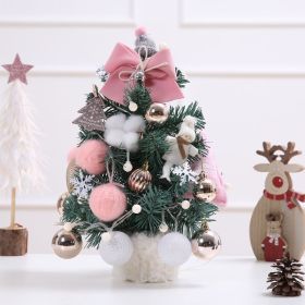 Desktop Christmas Tree; Artificial Mini Christmas Decoration Tree;  The Perfect Christmas Decoration for Table;  Desk and Counter (Color: as pic C)