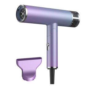 Foldable Hair Dryer Blower Electric Negative Ion Blower Mini Folding Lightweight Hair Blower Quiet Quick Dryer Home Travel (Color: purple)