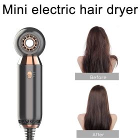 Leafless Hair Dryer 800w Fan 2 Speed Electric Negative Ionic Blower Portable Hair Dressing Dryer Salon 2 Gears Best Gift (Plug: EU plug)