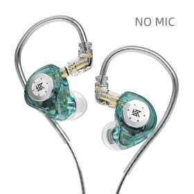 Earphones Bass Earbuds In Ear Monitor Headphones Sport Noise Cancelling HIFI Headset (Ships From: China, Color: EDX pro cyan NO mic)