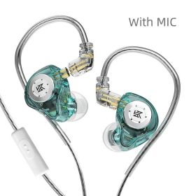 Earphones Bass Earbuds In Ear Monitor Headphones Sport Noise Cancelling HIFI Headset (Ships From: China, Color: EDX pro cyan mic)