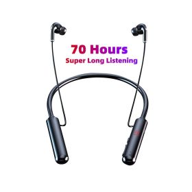 TWS 100 hours Wireless Earphone Bluetooth Magnetic Neckband Headphone IPX3 Waterproof Sport Headset Noise Cancelling MIC S720 (Color: 960 70 hours)