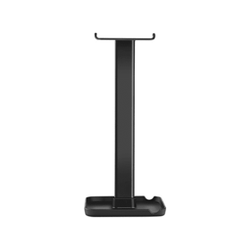 Z1 Headphone Stand Headset Holder Earphone Stand With Aluminum Supporting Bar Flexible Headrest ABS Solid Base For All Headphones Size (Color: Z1 [elegant black] headphone stand)