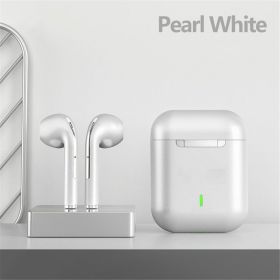 Wireless Earphone Noise Cancelling Headset Bluetooth HD Business Headphone Stereo In-Ear Handsfree Earbuds (Ships From: China, Color: White1)