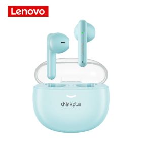 Original Lenovo LP1 Pro TWS Earphone Wireless Bluetooth Headphones Waterproof Sport Headsets Noise Reduction Earbuds with Mic (Color: Light Blue)