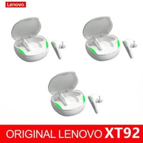 XT92 TWS Gaming Earbuds Low Latency Bluetooth Earphones Stereo Wireless 5.1 Bluetooth Headphones Touch Control Headset (Ships From: China, Color: XT92 white 3)