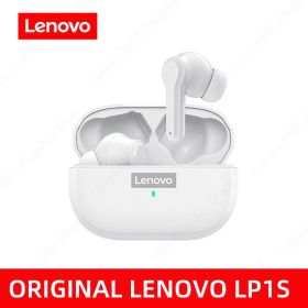 LP1S TWS Earphone Wireless Bluetooth 5.0 Headphones Waterproof Sport Headsets Noise Reduction Earbuds with Mic (Ships From: China, Color: White)