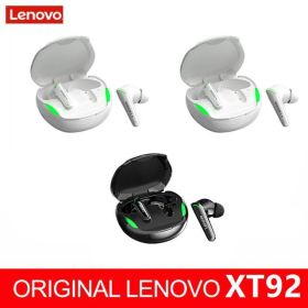 XT92 TWS Gaming Earbuds Low Latency Bluetooth Earphones Stereo Wireless 5.1 Bluetooth Headphones Touch Control Headset (Ships From: China, Color: XT92 black 1 white2)