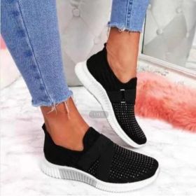 Slip-on Shoes With Orthopedic Sole Womens Fashion Sneakers Platform Sneaker For Women Walking Shoes (Color: Black, size: 40)