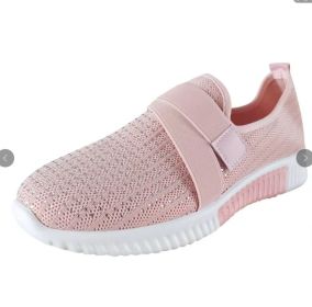 Slip-on Shoes With Orthopedic Sole Womens Fashion Sneakers Platform Sneaker For Women Walking Shoes (Color: Light Pink, size: 40)