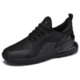 Mens Air Sports Running Shoes Breathable Sneakers Universal All Year Women Shoes Max 270 (Color: Black, size: 42)