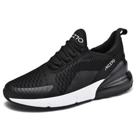 Mens Air Sports Running Shoes Breathable Sneakers Universal All Year Women Shoes Max 270 (Color: Blackwhite, size: 40)