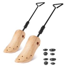 One Pair Boot Stretcher Adjustable Width Shoe Shaper Wooden Boot Widener Expander for Men (size: S)