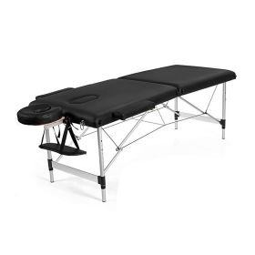 Portable Massage Table Adjustable Facial Salon Spa Bed (Type: Beauty & Health Supplies, Color: Black)