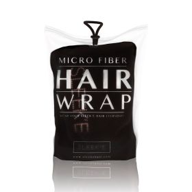 Sleek'e Microfiber Hair Wrap (Color: Black)