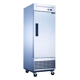 Dukers Commercial Single Door Bottom Mounted Upright Reach-in Freezer in Stainless Steel 17.79cu.ft. (Material: Stainless Steel, Model: D28R)