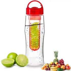 Fruitzola JAMMER Fruit Infuser Water Bottle In 5 Colors (Color: Red)