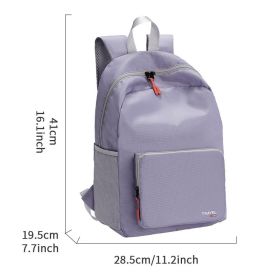 2024 Wholesale folding backpacks custom logo school backpack multifunctional casual sports backpacks (Color: purple)