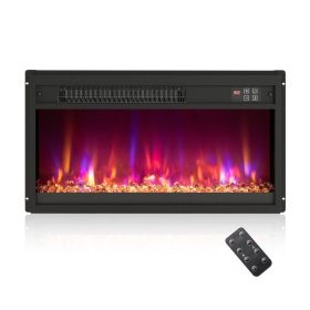 18/23/26 Inch 1500W Electric Fireplace Insert with Remote Control (size: 23 inches)