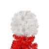 Lighted Santa Hat Style Christmas Tree Set of 2, 4ft Artificial Tree with Warm White Lights, Christmas Tree for Decoration Inside and Outside