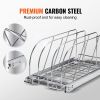 VEVOR Pan and Pot Rack, Expandable Pull Out Under Cabinet Organizer, Cookie Sheet Baking Pans tray Organization, Adjustable Wire Dividers