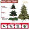 8FT Christmas Tree Simulate Nature Advanced Materials Premium Hinged Spruce Artificial Douglas Firs Tree