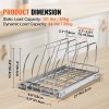 VEVOR Pan and Pot Rack, Expandable Pull Out Under Cabinet Organizer, Cookie Sheet Baking Pans tray Organization, Adjustable Wire Dividers