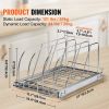 VEVOR Pan and Pot Rack, Expandable Pull Out Under Cabinet Organizer, Cookie Sheet Baking Pans tray Organization, Adjustable Wire Dividers