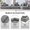 [VIDEO provided][New] Oversized Modular Sectional Sofa,Luxury Boucle Floor Couch Set,Convertible Compressed Couch