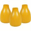 Flower Vase Set of 3, Decorative Ceramic Embossed Vase, Vase for Decor Home Living Room Office Parties Wedding