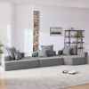 [VIDEO provided][New] Oversized Modular Sectional Sofa,Luxury Boucle Floor Couch Set,Convertible Compressed Couch