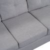 Orisfur. Reversible Sectional Sofa Space Saving with Storage Ottoman Rivet Ornament L-shape Couch for Large Space Dorm Apartment