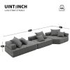 [VIDEO provided][New] Oversized Modular Sectional Sofa,Luxury Boucle Floor Couch Set,Convertible Compressed Couch