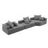 [VIDEO provided][New] Oversized Modular Sectional Sofa,Luxury Boucle Floor Couch Set,Convertible Compressed Couch